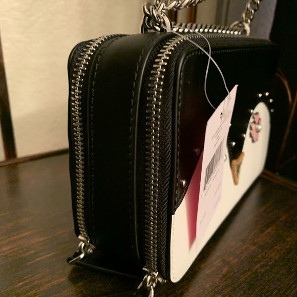 Frosty penguin Kate spade chain zip crossbody - Picture 4 of 8